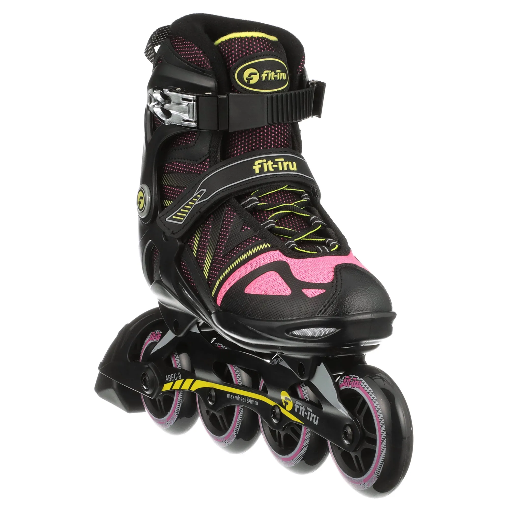 Fit-Tru Cruze 84 Pink Womens Inline Skates - (Size 6 NEW/Open Box)