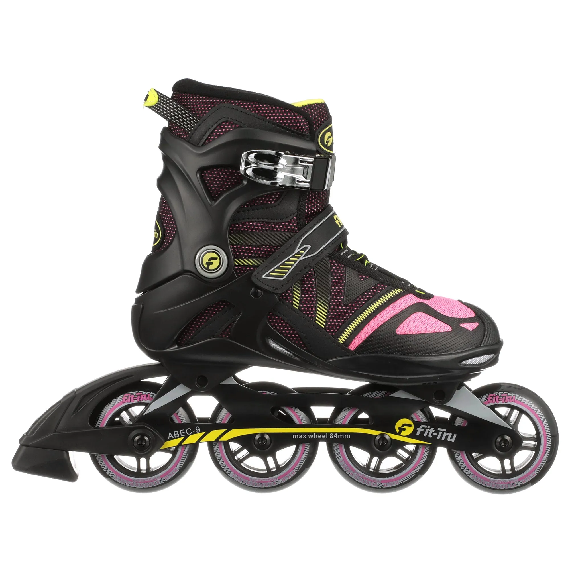 Fit-Tru Cruze 84 Pink Womens Inline Skates - (Size 6 NEW/Open Box)