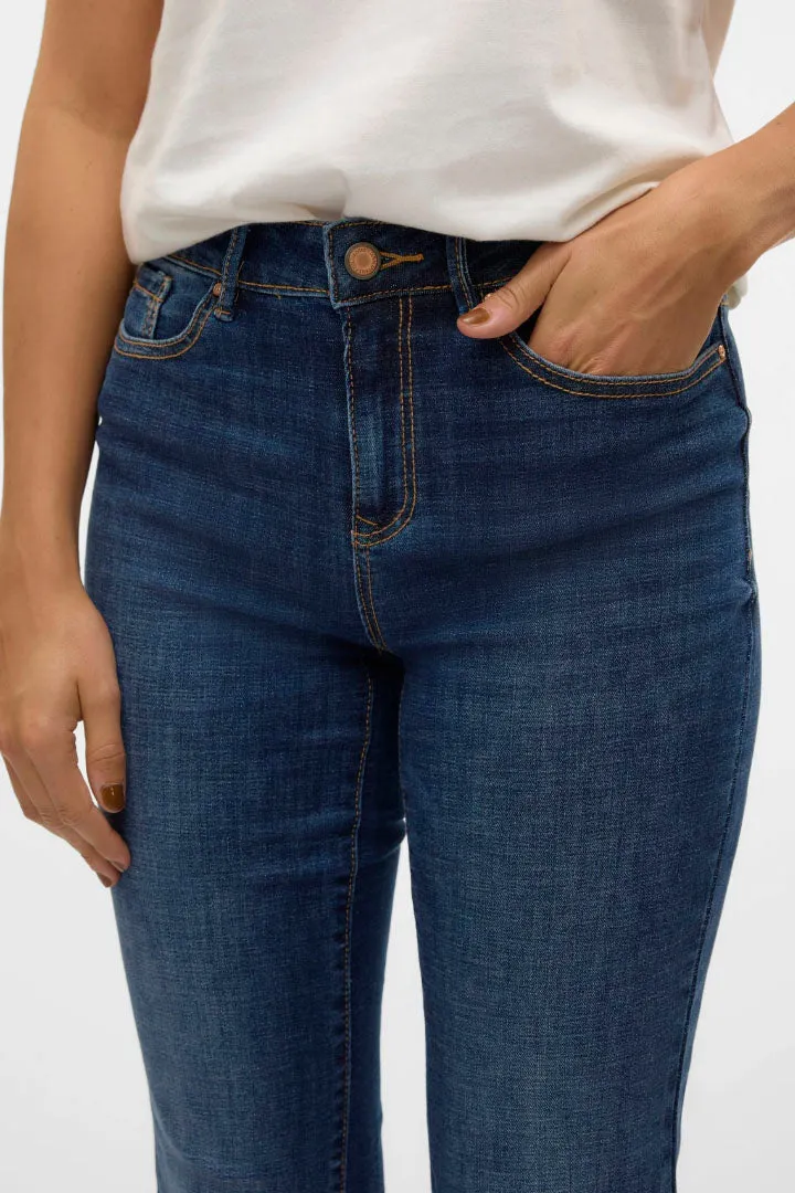 Flash Mid Rise Straight Jeans