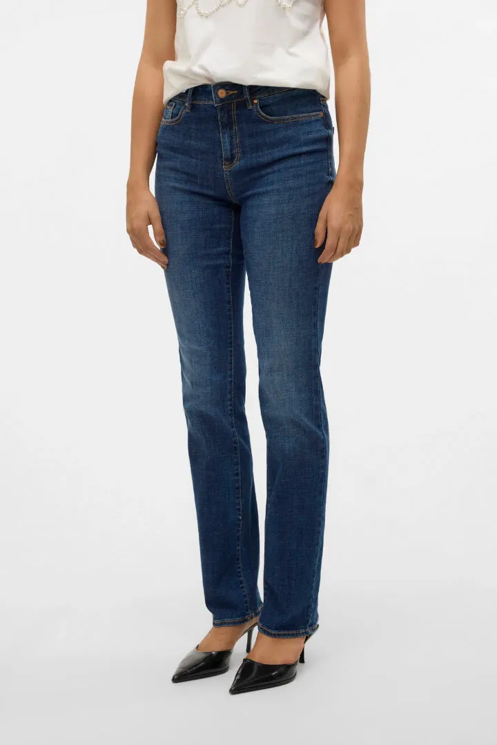 Flash Mid Rise Straight Jeans