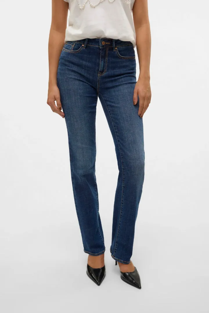 Flash Mid Rise Straight Jeans