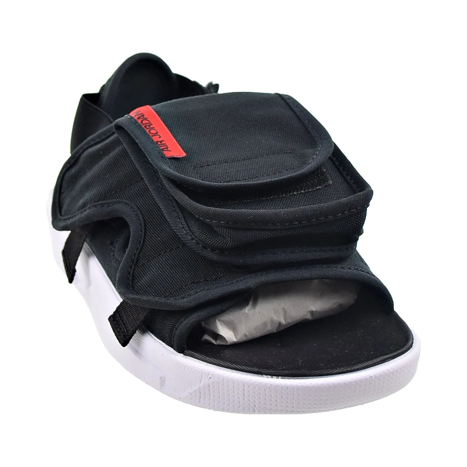 Jordan LS Men's Slide Sandals Black-University Red-White