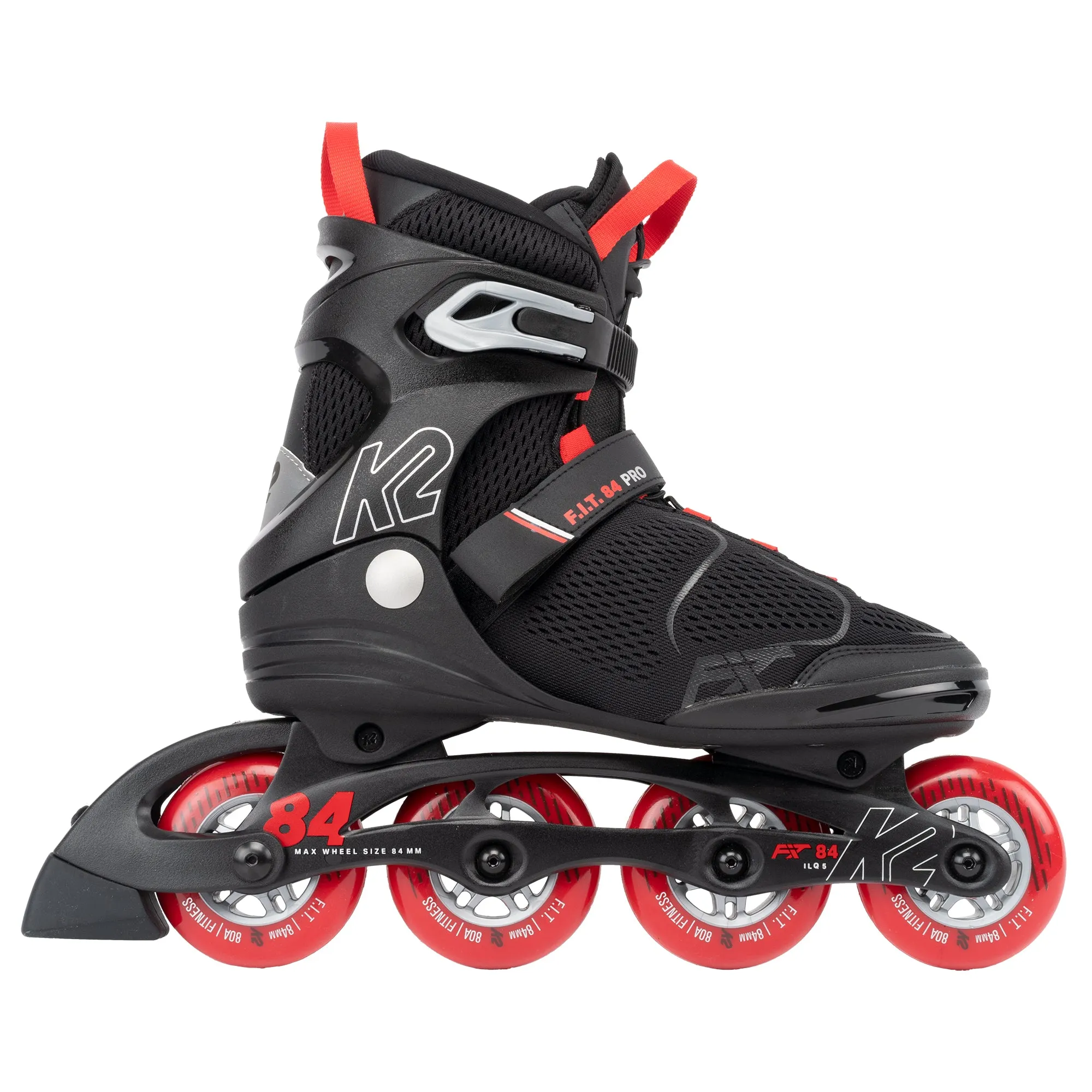 K2 F.I.T. 84 Pro Black-Red Mens Inline Skates