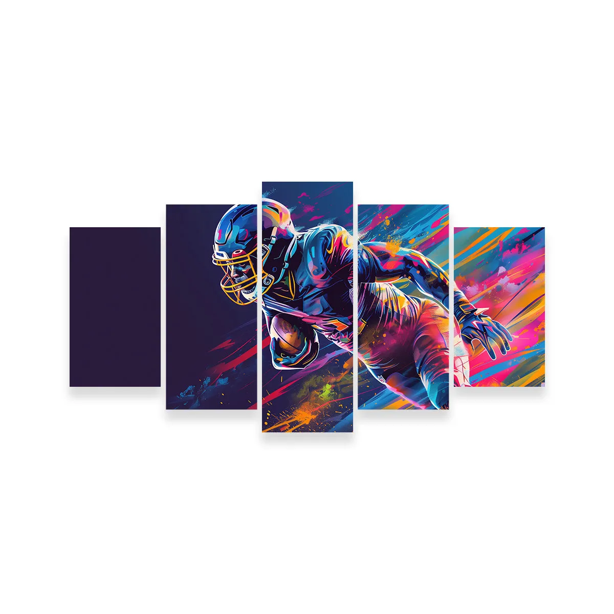 Running Back Art Wall Art