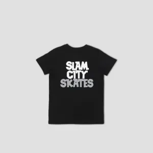 Slam City Classic Scale Logo Kids T-Shirt Black