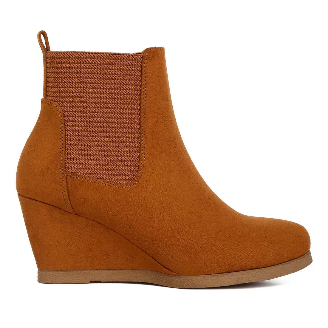 Wedge Heel Ankle Length Boots