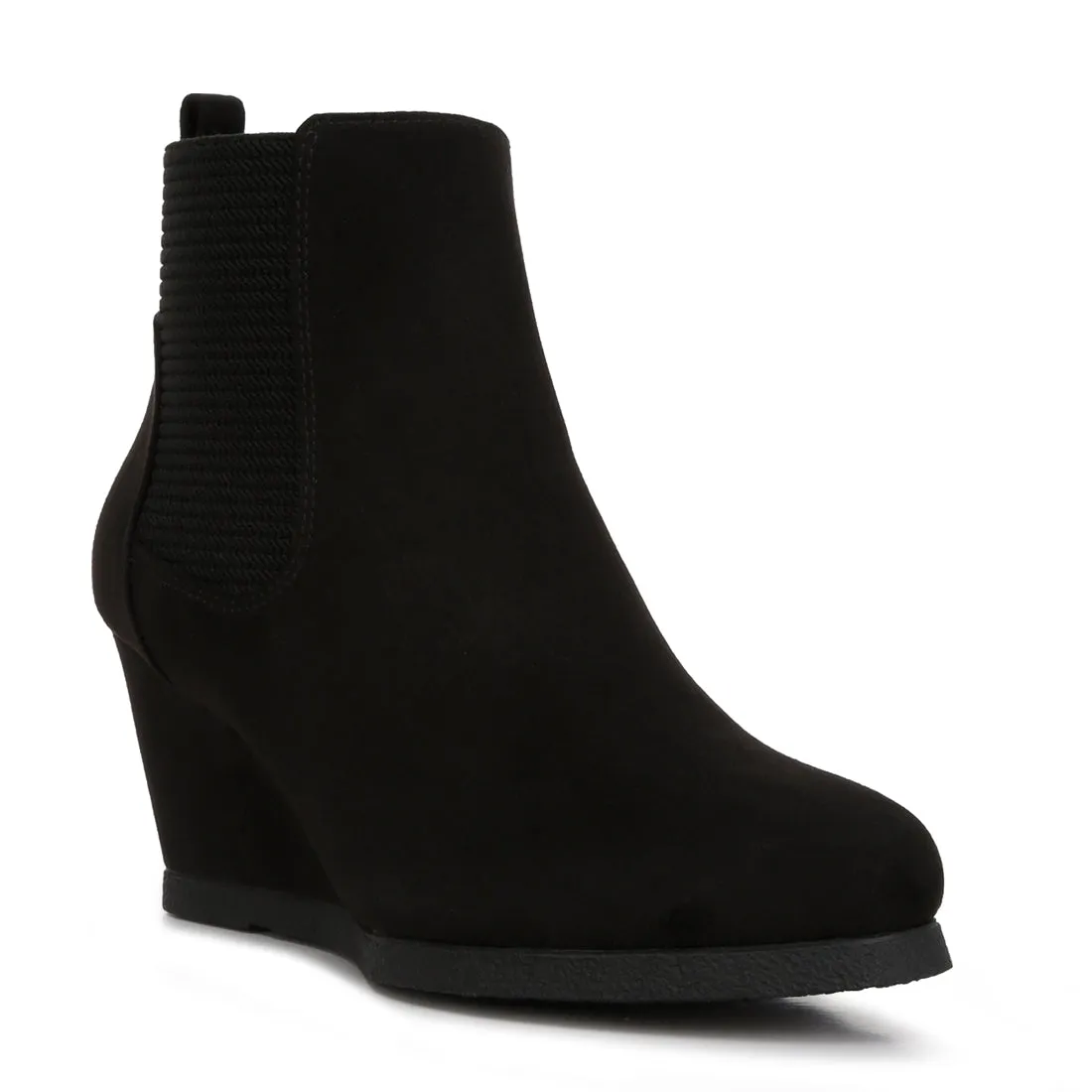 Wedge Heel Ankle Length Boots