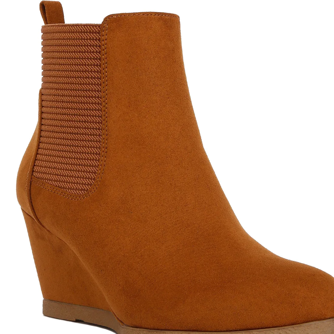 Wedge Heel Ankle Length Boots