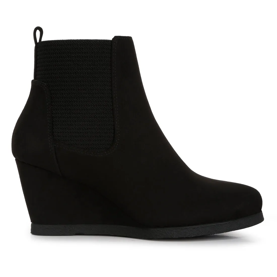 Wedge Heel Ankle Length Boots